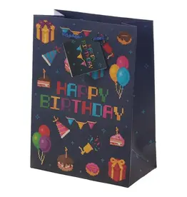 Giftbag Medium "Retro Game Over Happy Birthday"