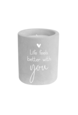pd party Cement Candle - Better with you