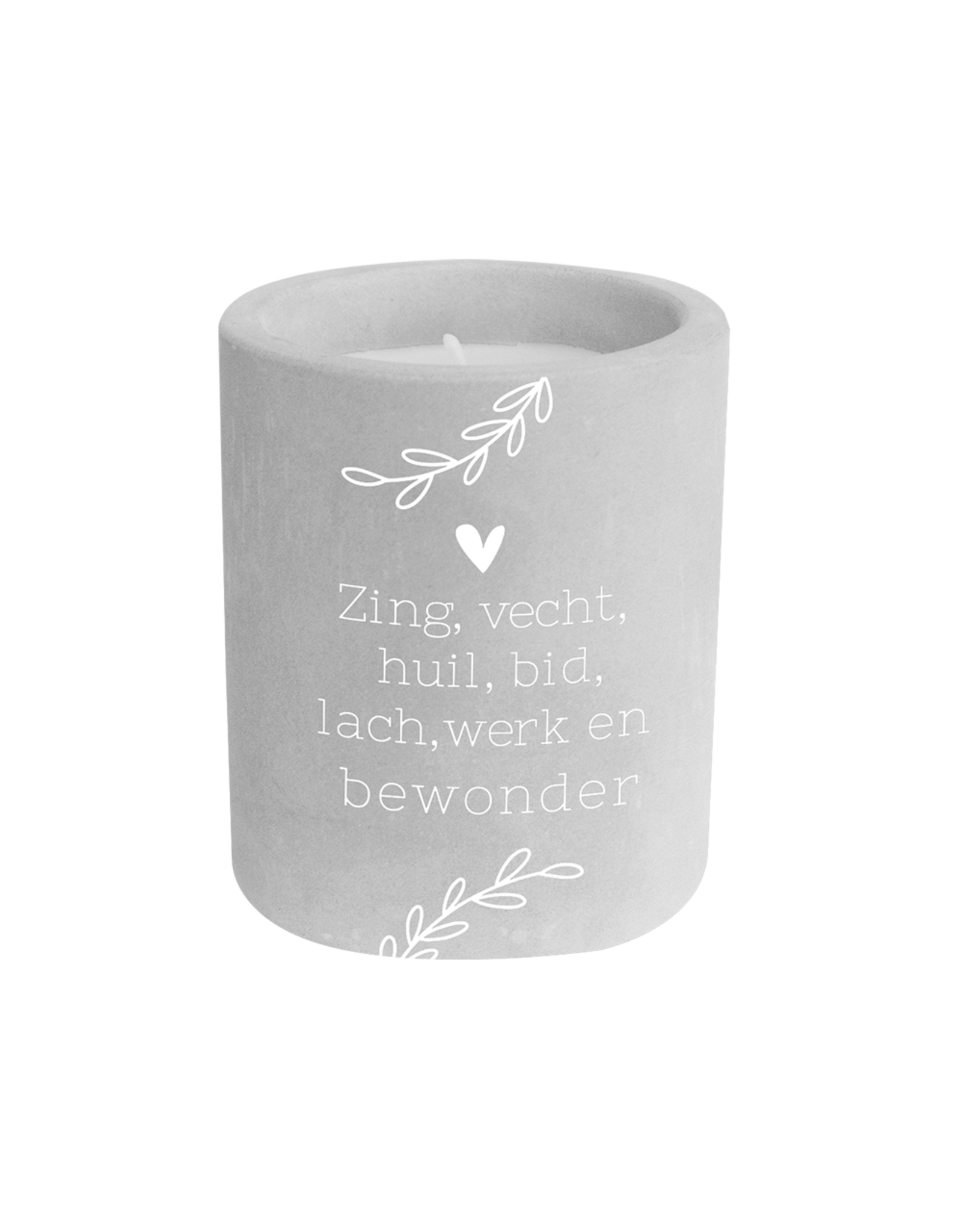 pd party Cement Candle - Zing, Vecht...