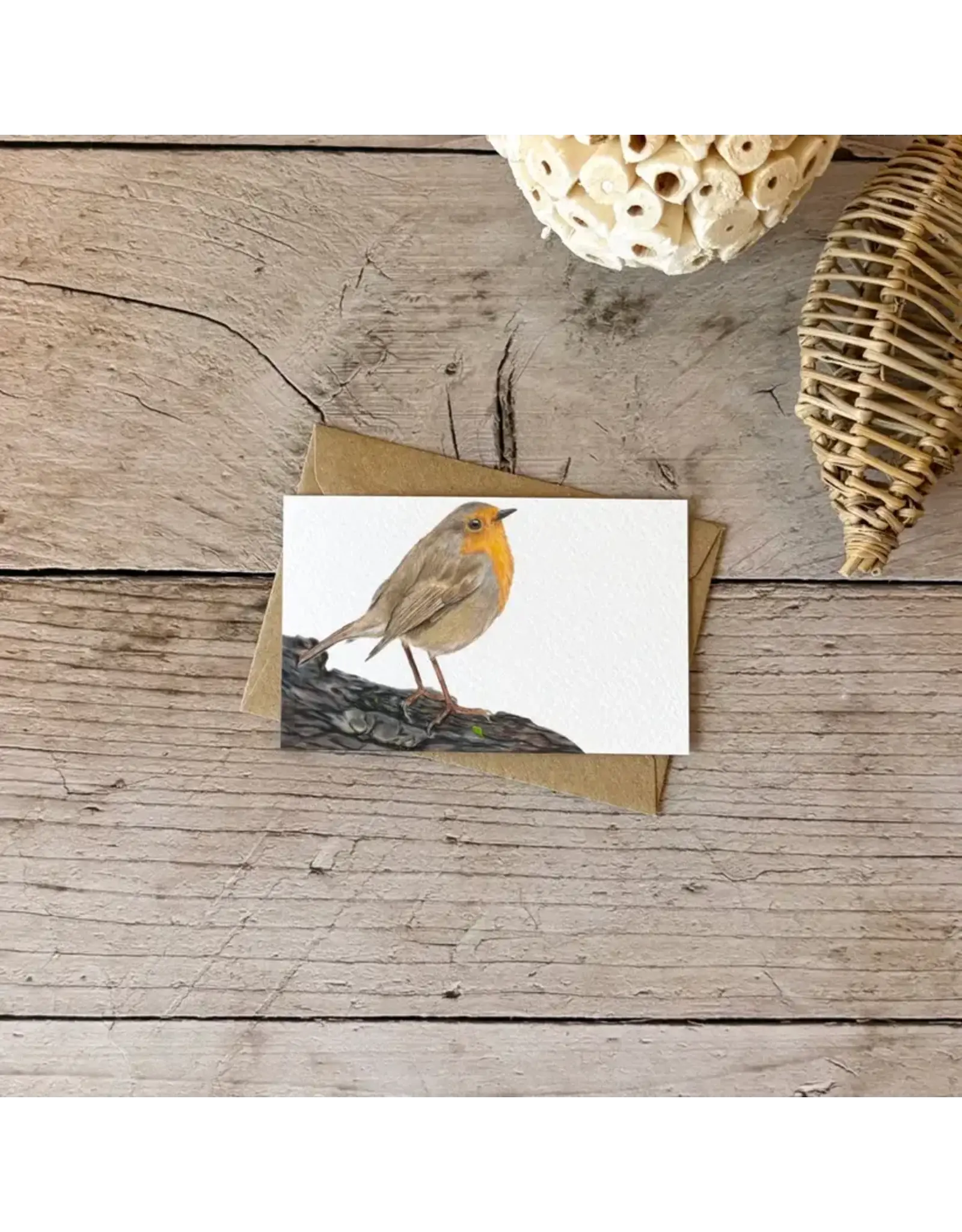 Giftcard - Mini kaartje Roodborstje