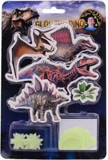 Glow in the dark Dino Muurstickers