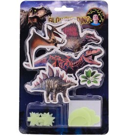 Glow in the dark Dino Muurstickers