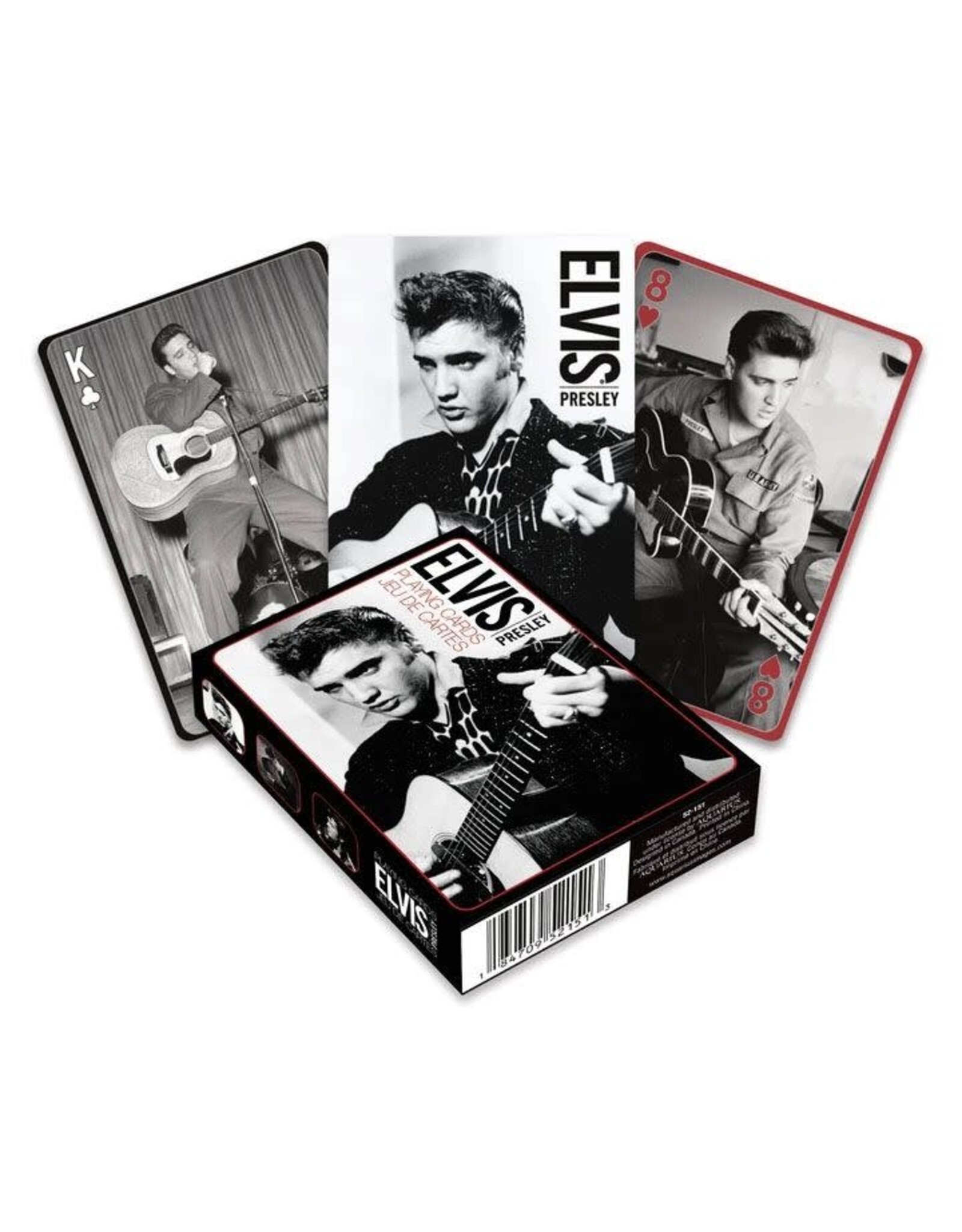 Elvis Presley Playing Cards Black & White