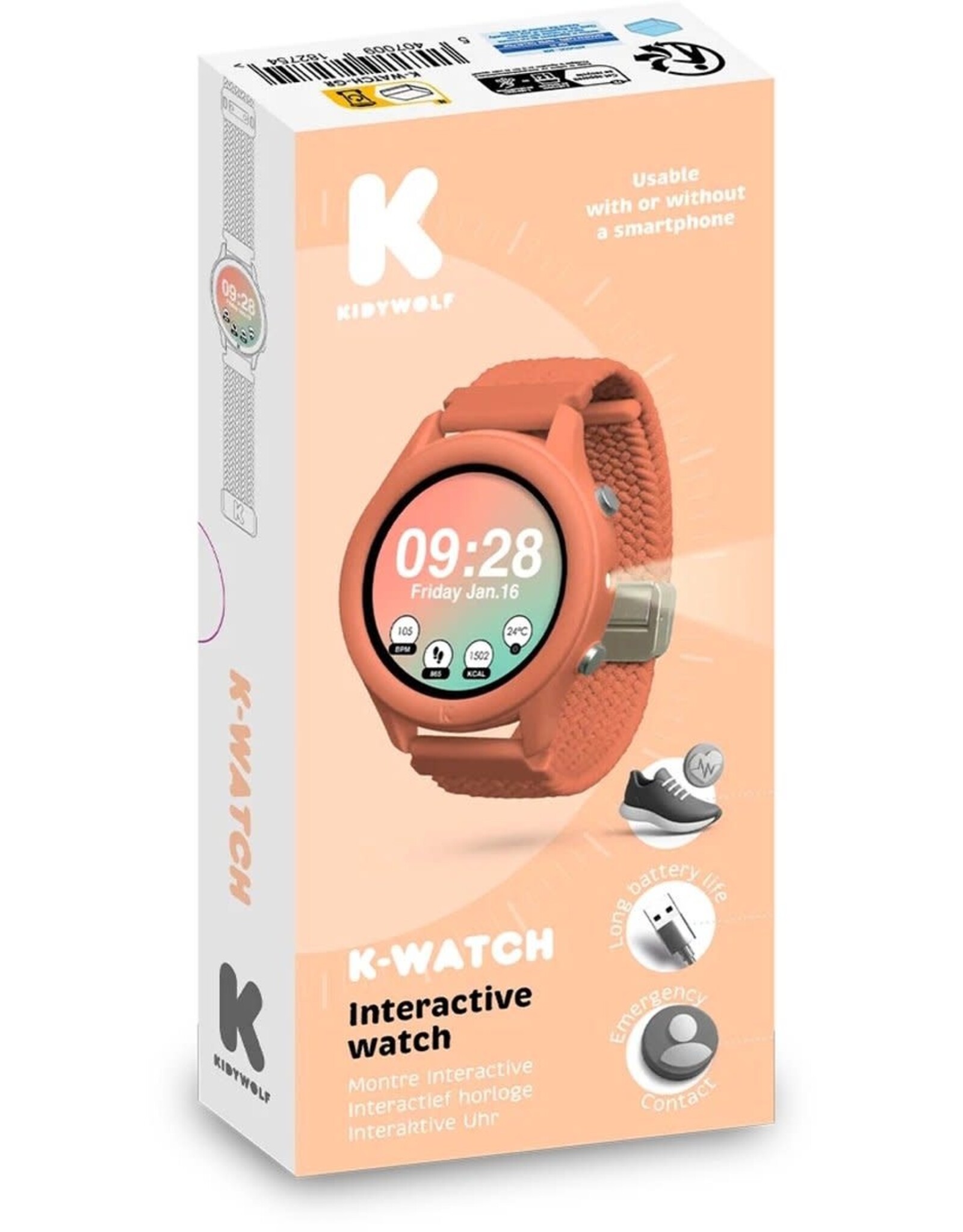 KidyWolf KIDYWATCH Roze