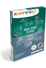 KidyWolf REFIL KIDYDRAW Mini - Dieren over de hele wereld & Oceanen en Piraten