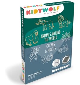 KidyWolf REFIL KIDYDRAW Mini - Dieren over de hele wereld & Oceanen en Piraten