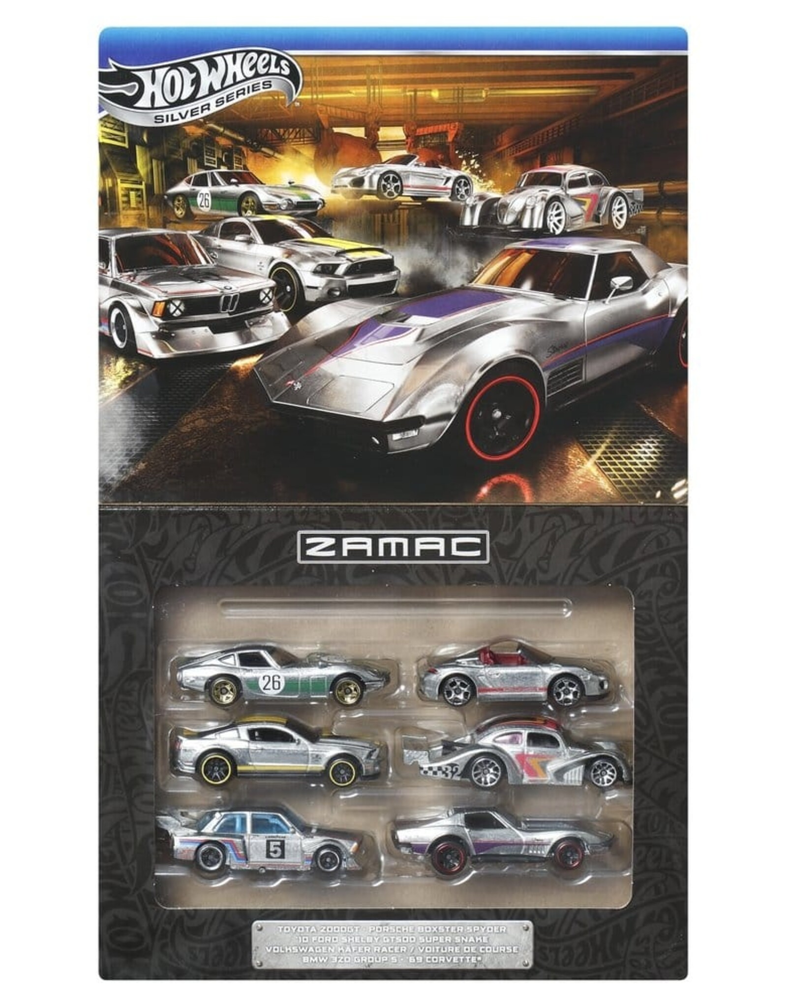 HotWheels Hot Wheels Silver Series 6-Pack ZAMAC