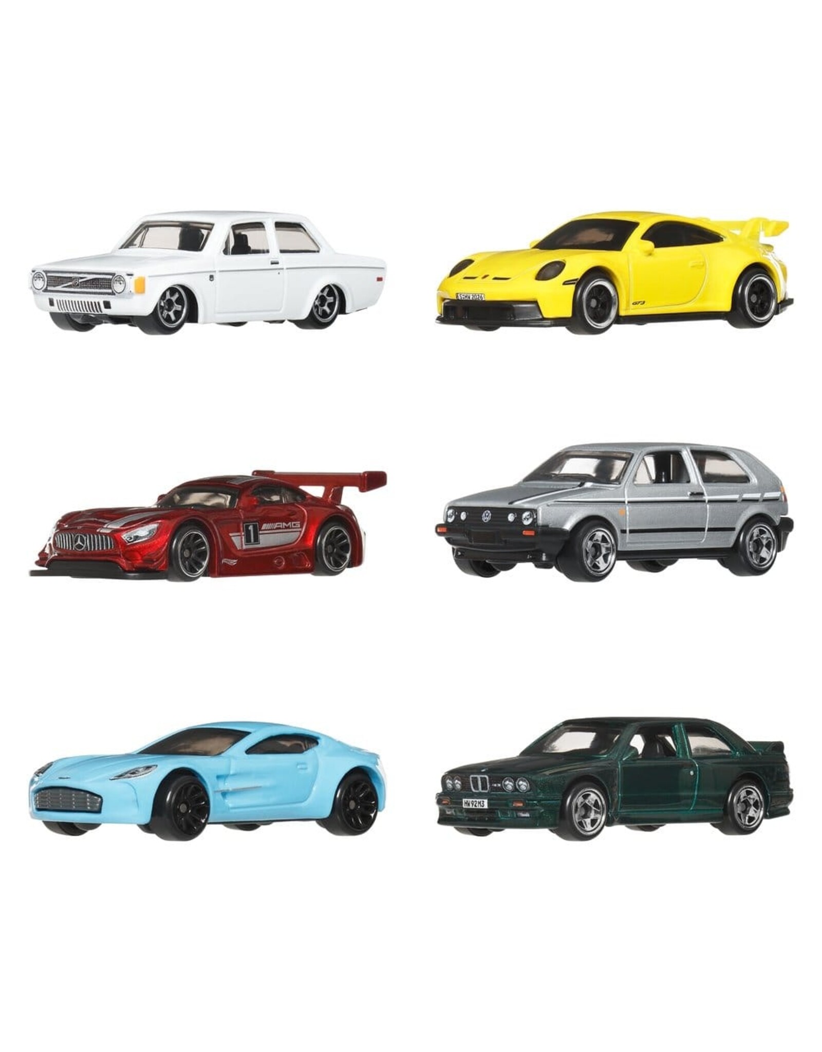HotWheels Hot Wheels Silver Series 6-Pack Euro Style