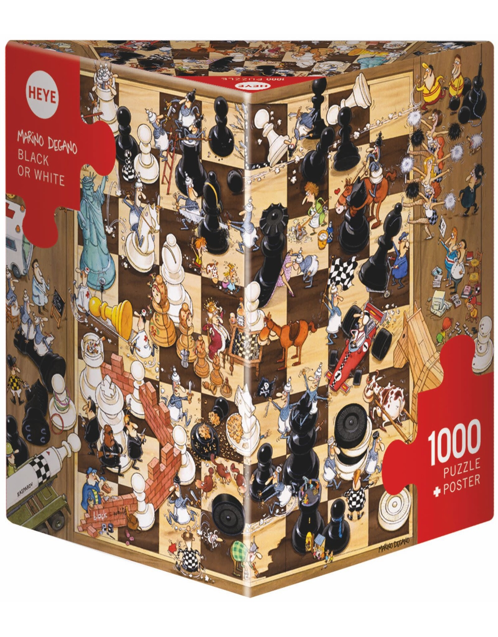 Heye Puzzel + Poster "Black or White”