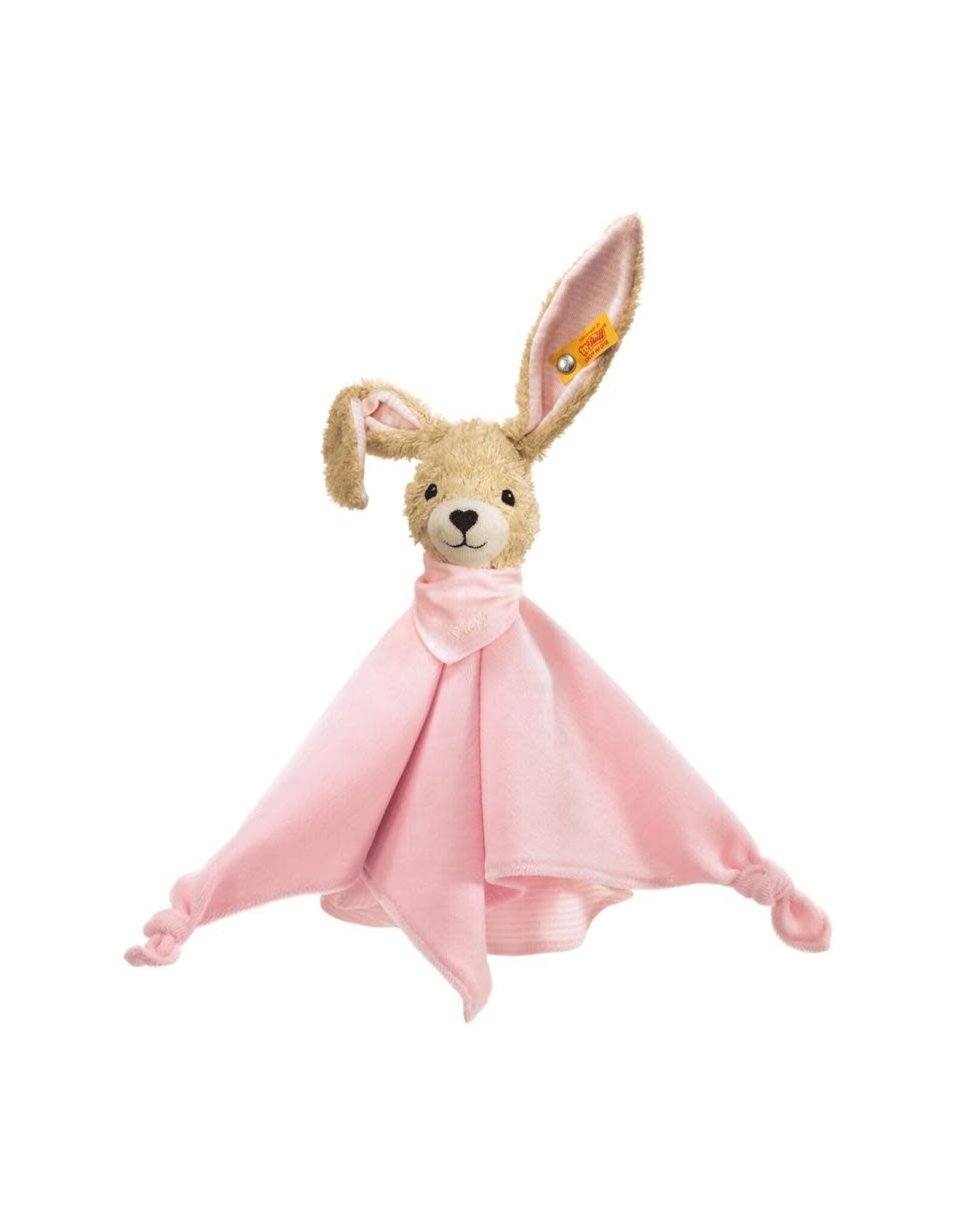 Steiff Hoppel Hase Knuffeldoek Roze - Steiff 237546