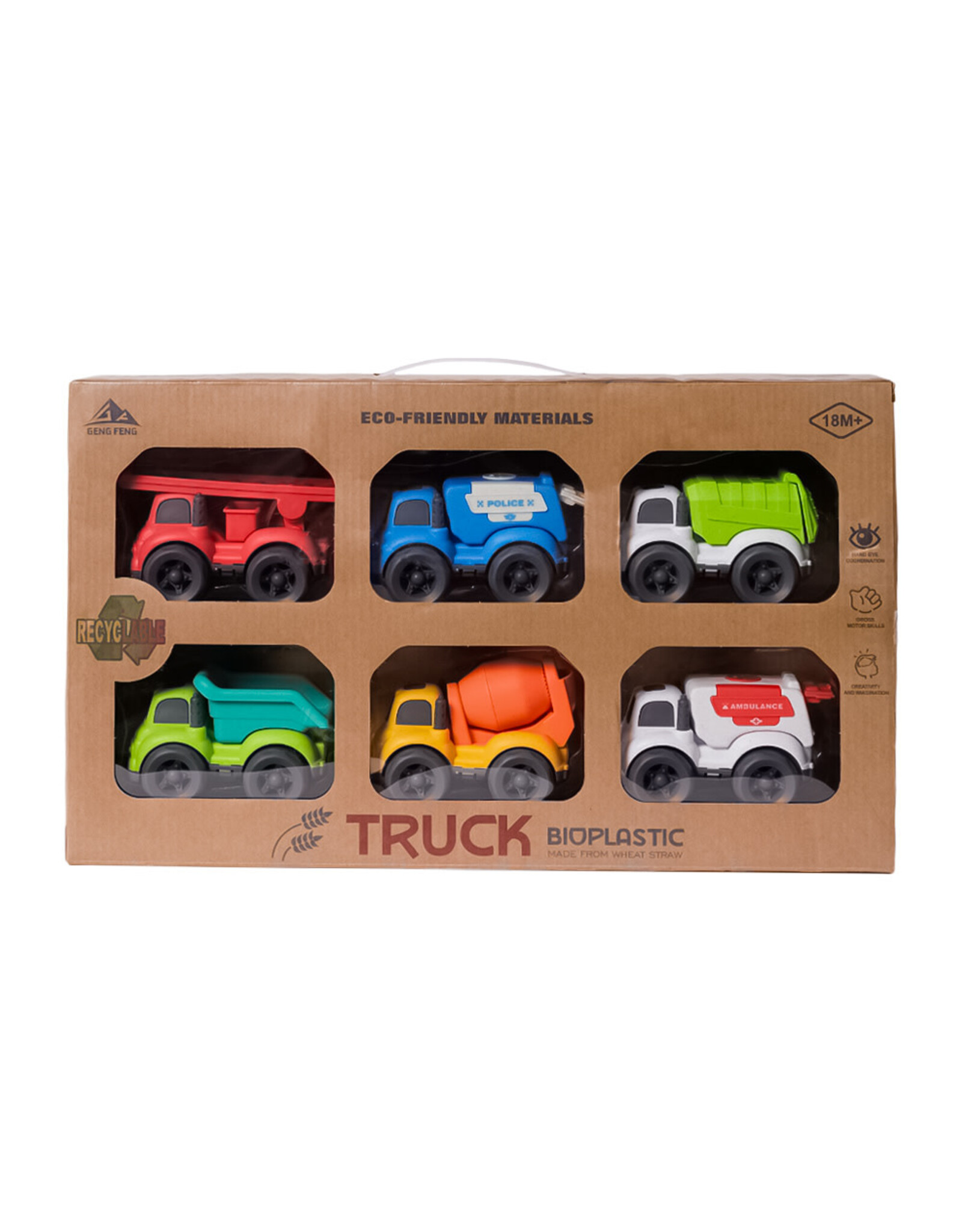 BIOplastic Truckset 6-delig
