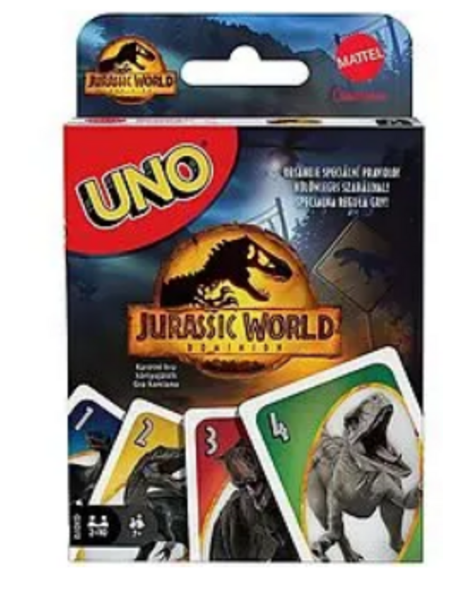 Mattel Uno Jurassic World