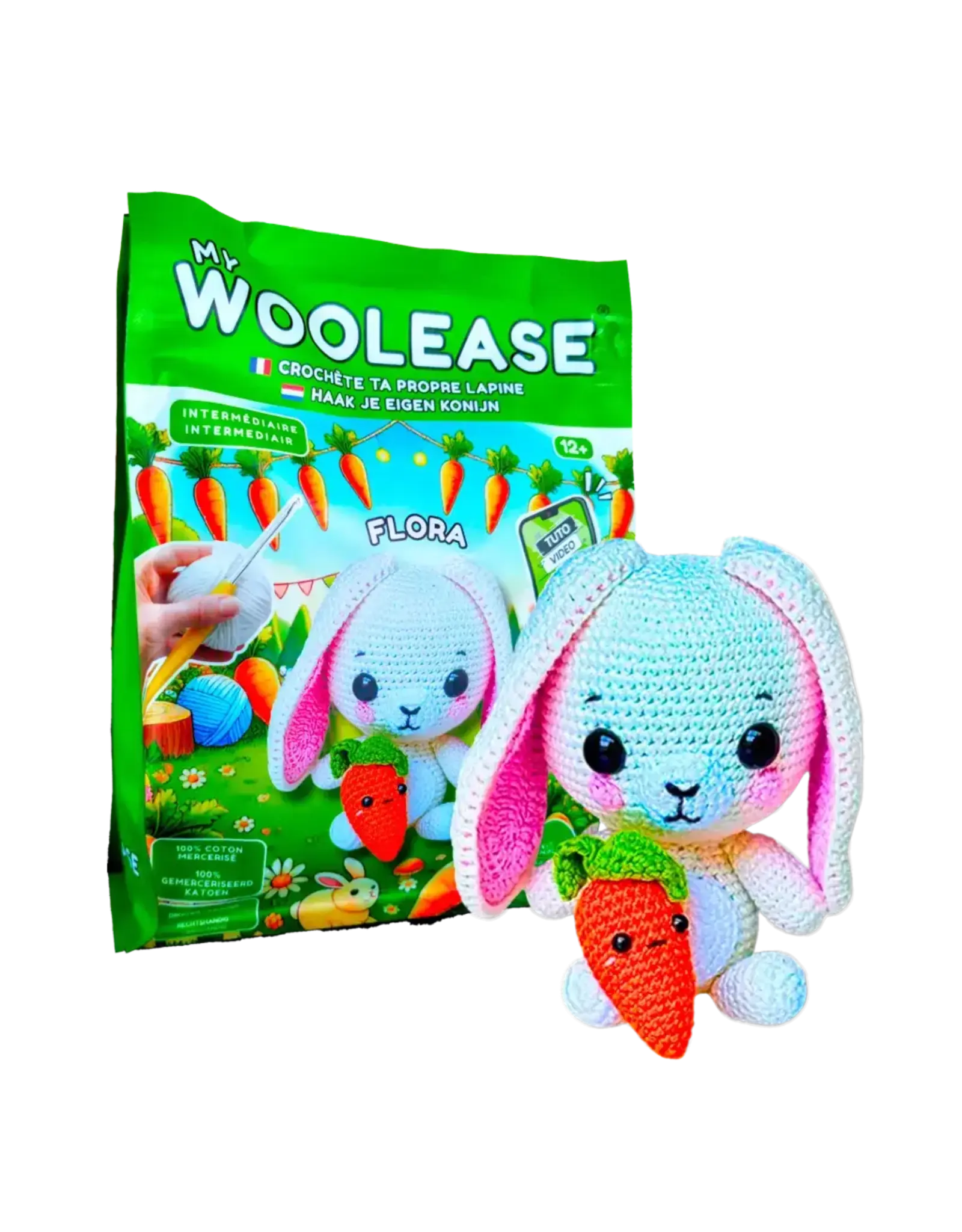 My Woolease Crochet Kit Flora Rabbit