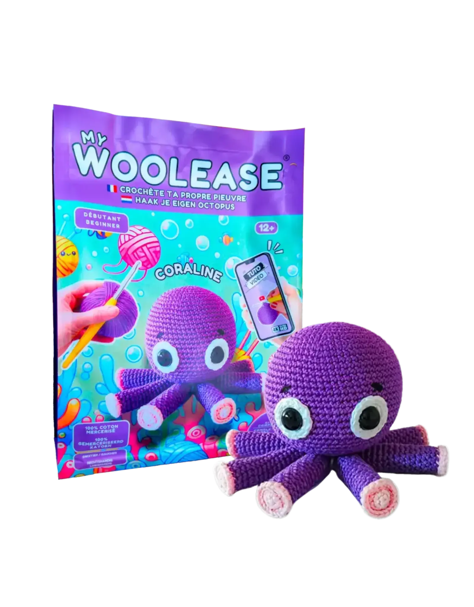My Woolease Crochet Kit Coraline Octopus