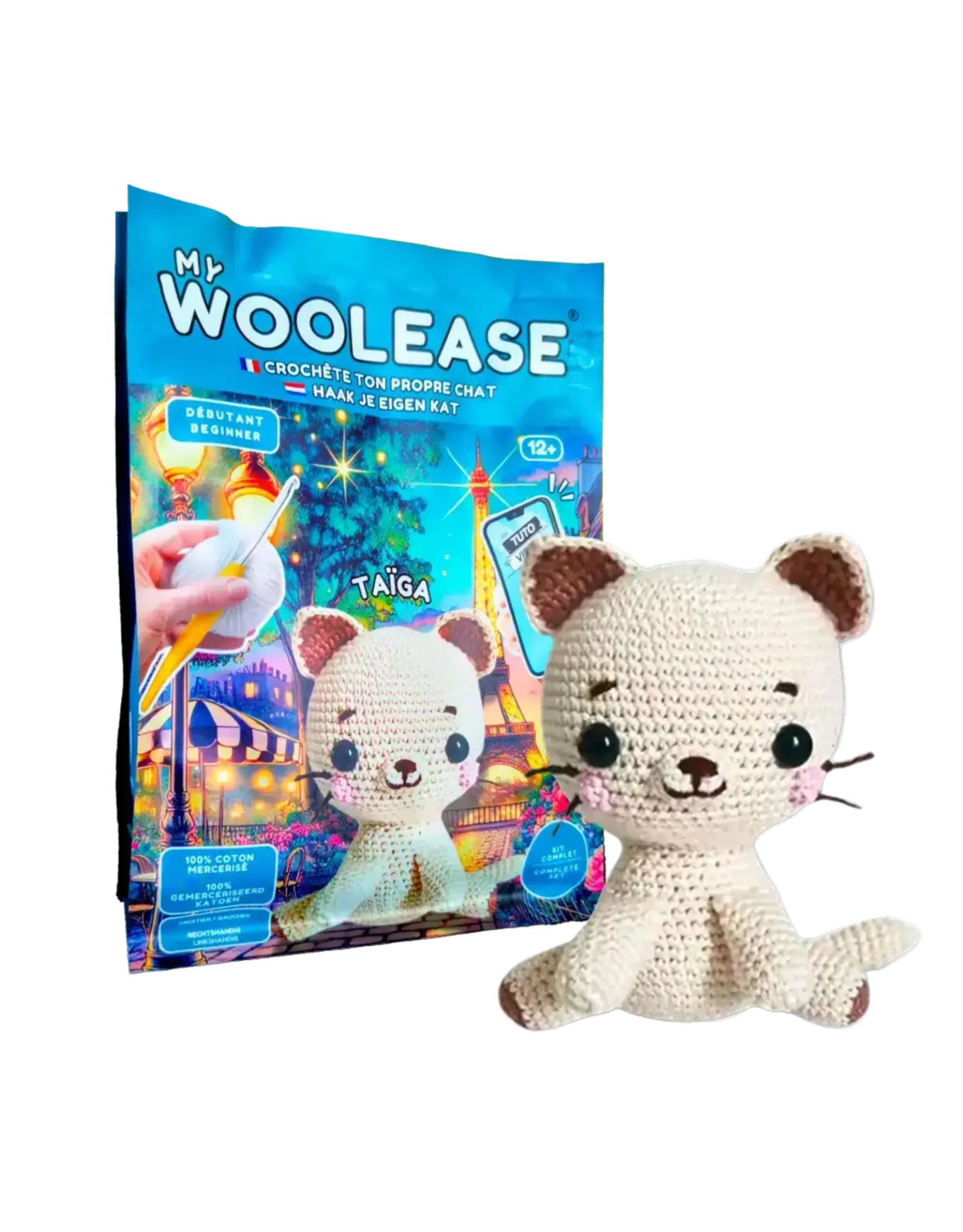My Woolease Crochet Kit Taïga Cat
