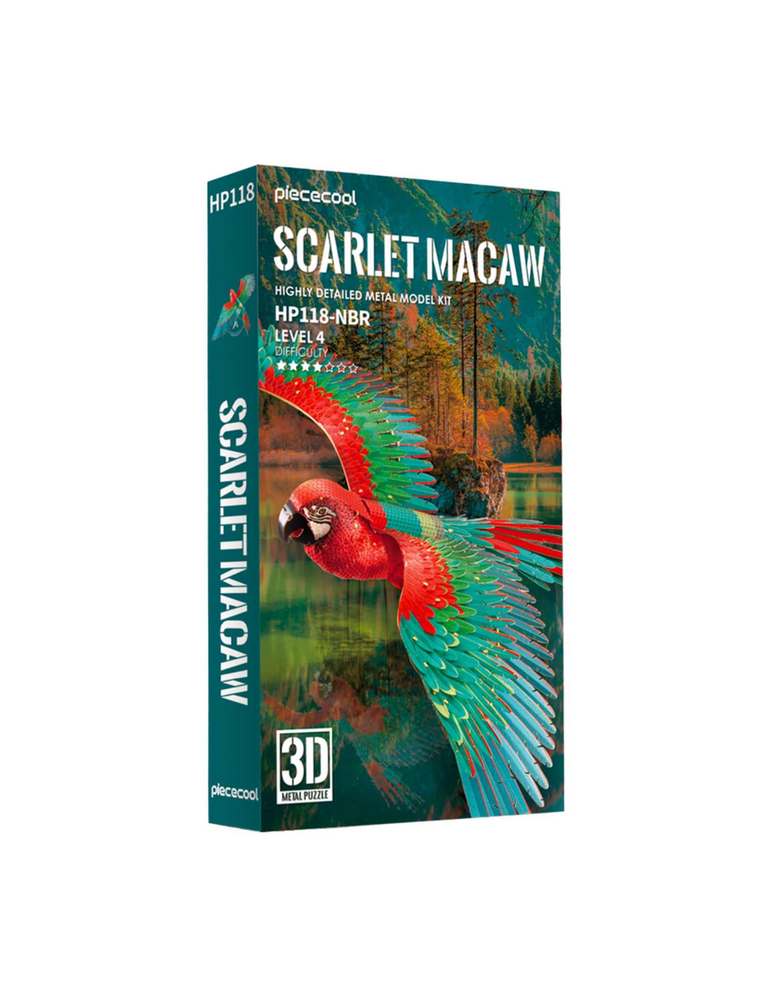 Piececool Metal Model Kit ''Scarlet Macaw''