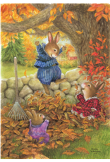 The Porch Fairies Holly Pond Hill "Fun in the Autumn Leaves"