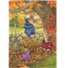 The Porch Fairies Holly Pond Hill "Fun in the Autumn Leaves"