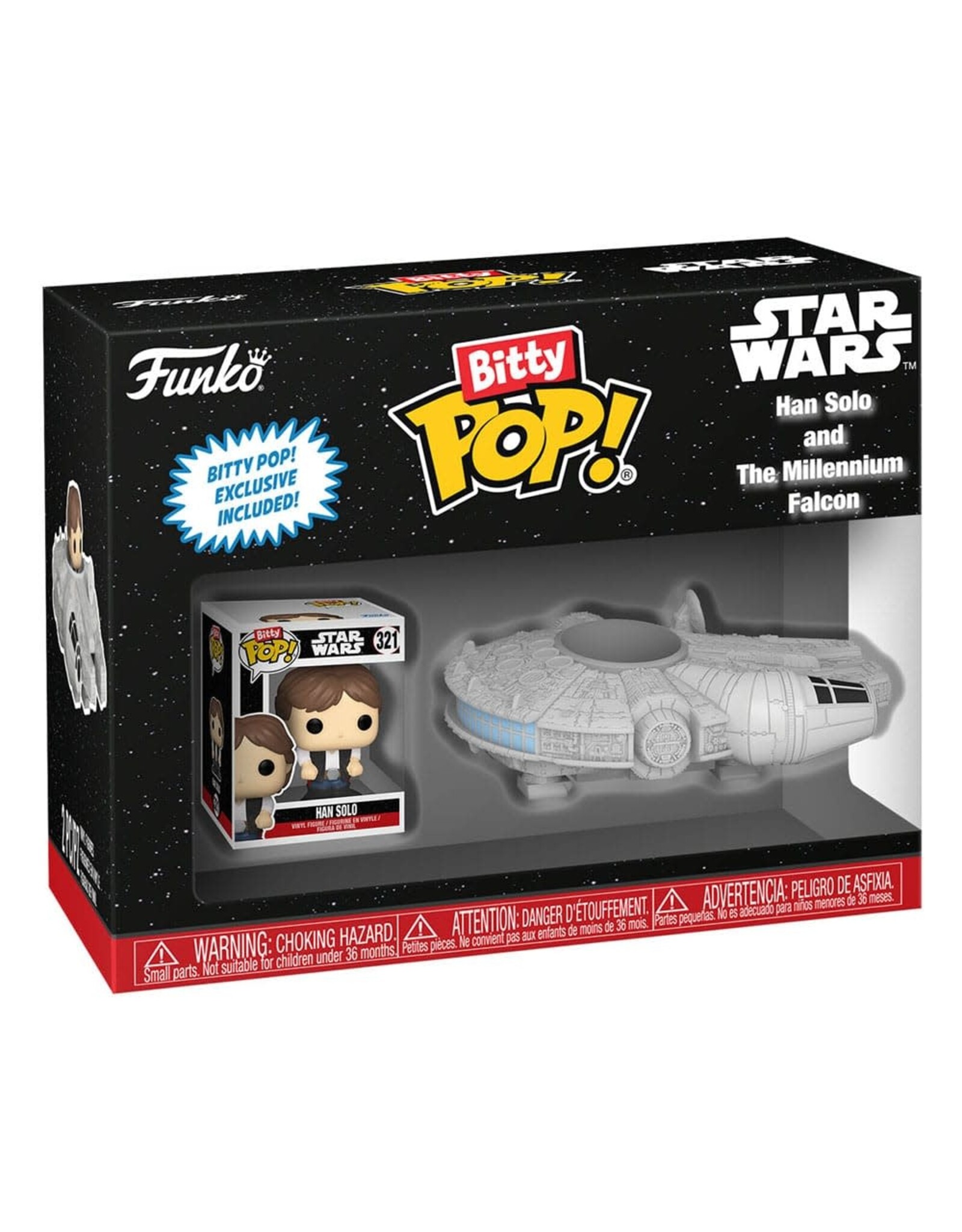 Funko Bitty Pop! Rides Star Wars - Han Solo with The Millenium Falcon