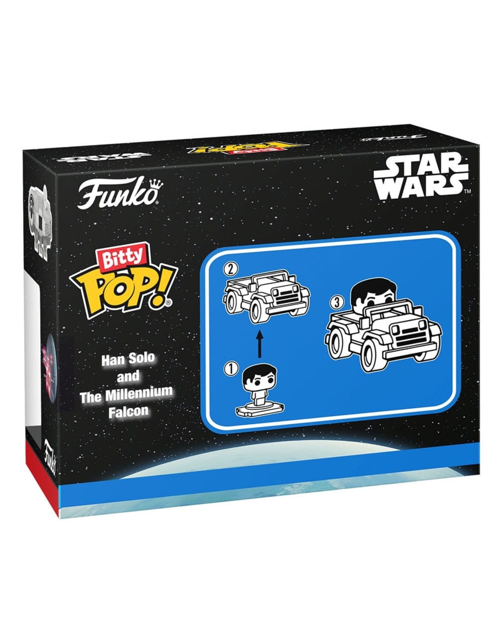 Funko Bitty Pop! Rides Star Wars - Han Solo with The Millenium Falcon