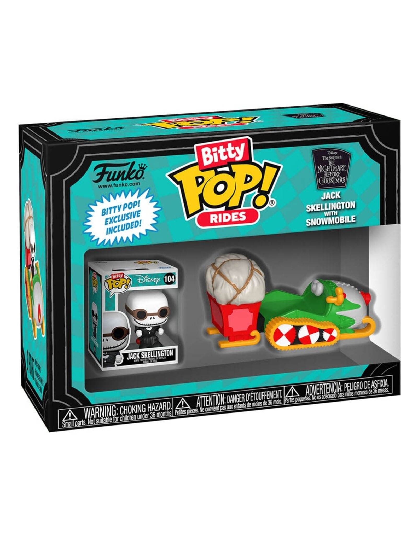 Funko Bitty Pop! Rides Jack Skellington with Snowmobile