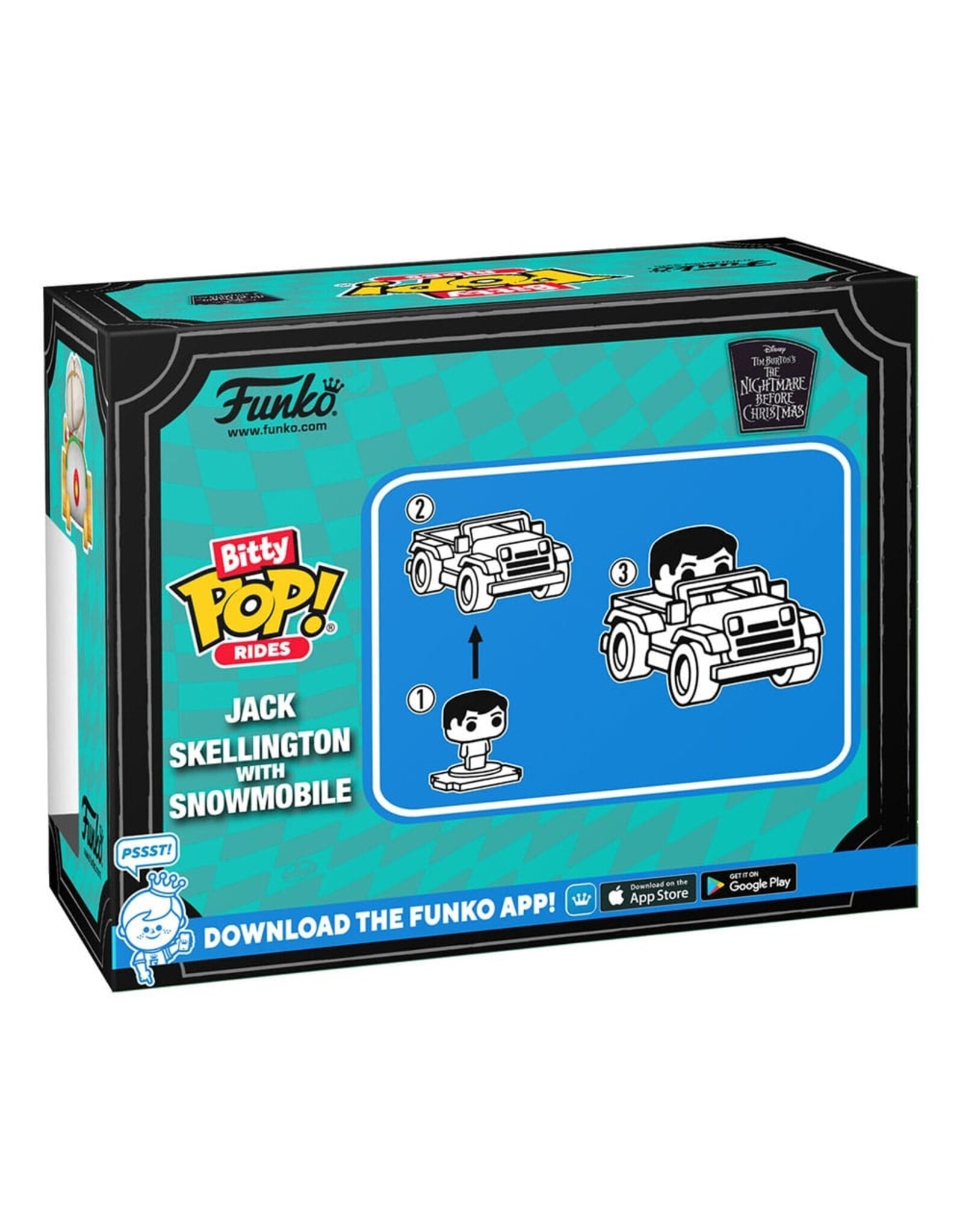 Funko Bitty Pop! Rides Jack Skellington with Snowmobile