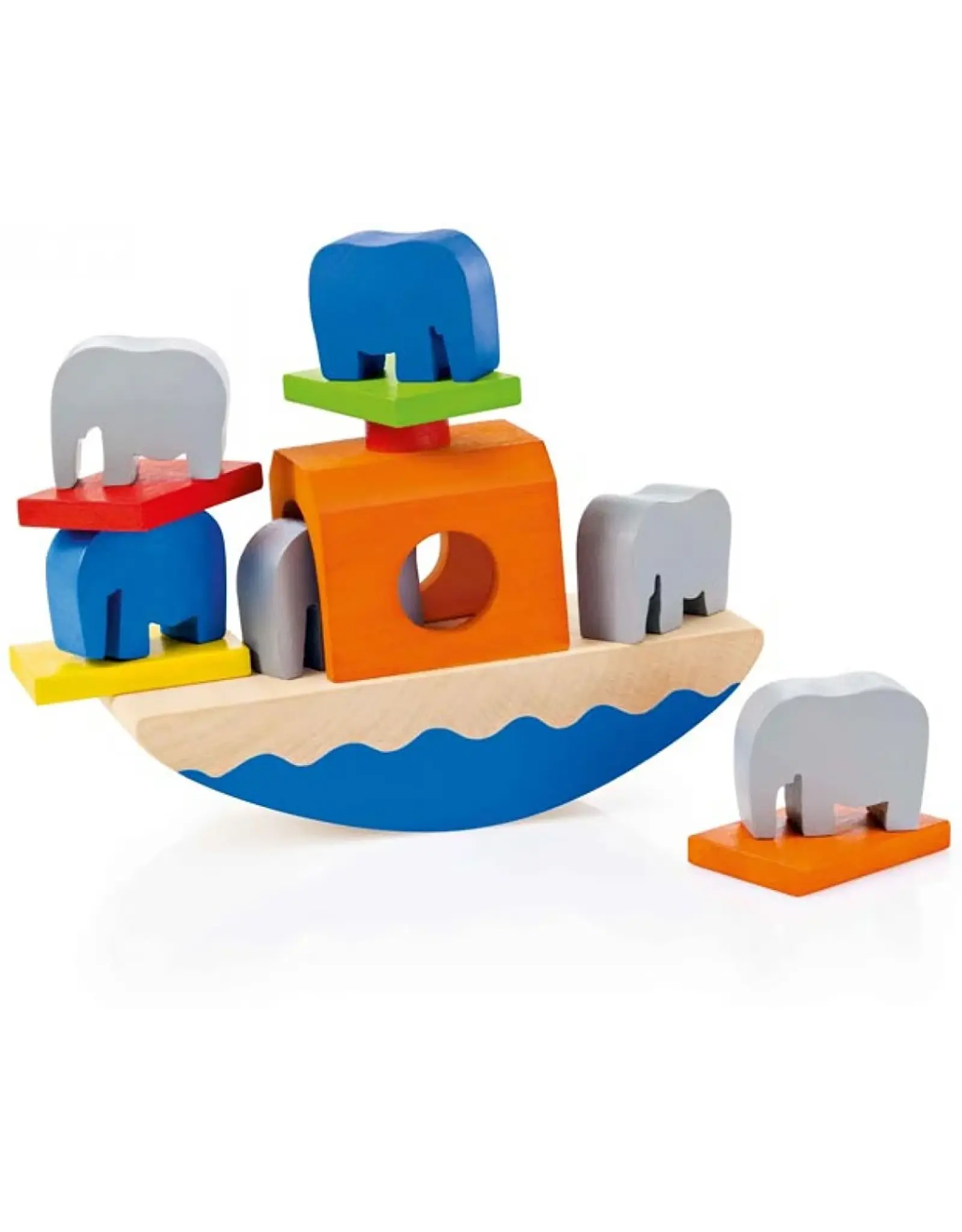 Wooden Balance Olifant