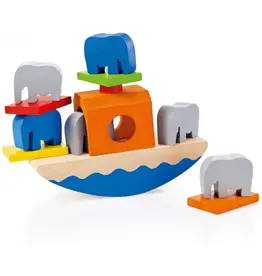 Wooden Balance Olifant