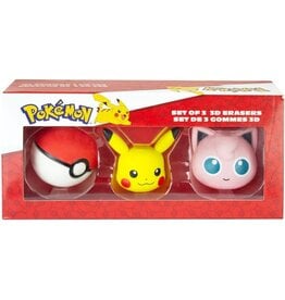 Pokémon 3D Erasers 3-Pack