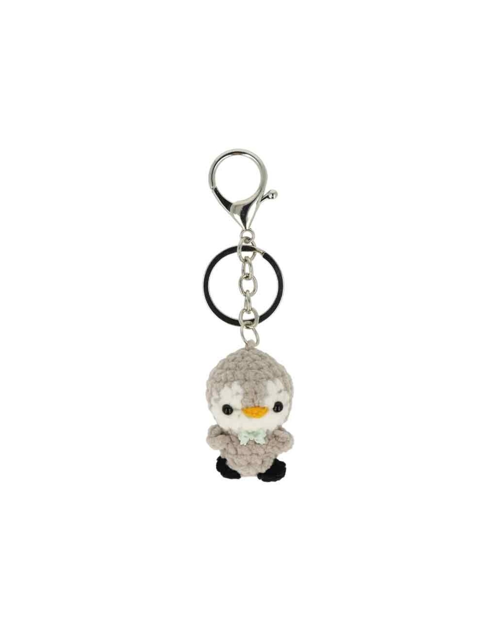 Schönes Schenken Taschenanhänger Pinguin gehäkelt