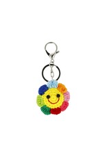Schönes Schenken Taschenanhänger Blume gehäkelt