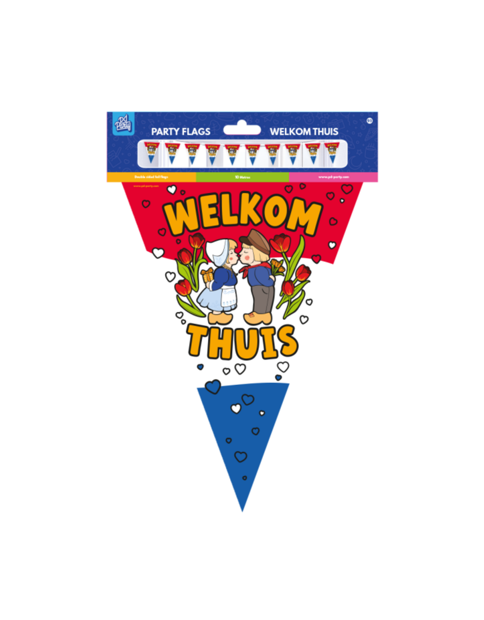 pd party Welkom Thuis Foil Vlaglijn