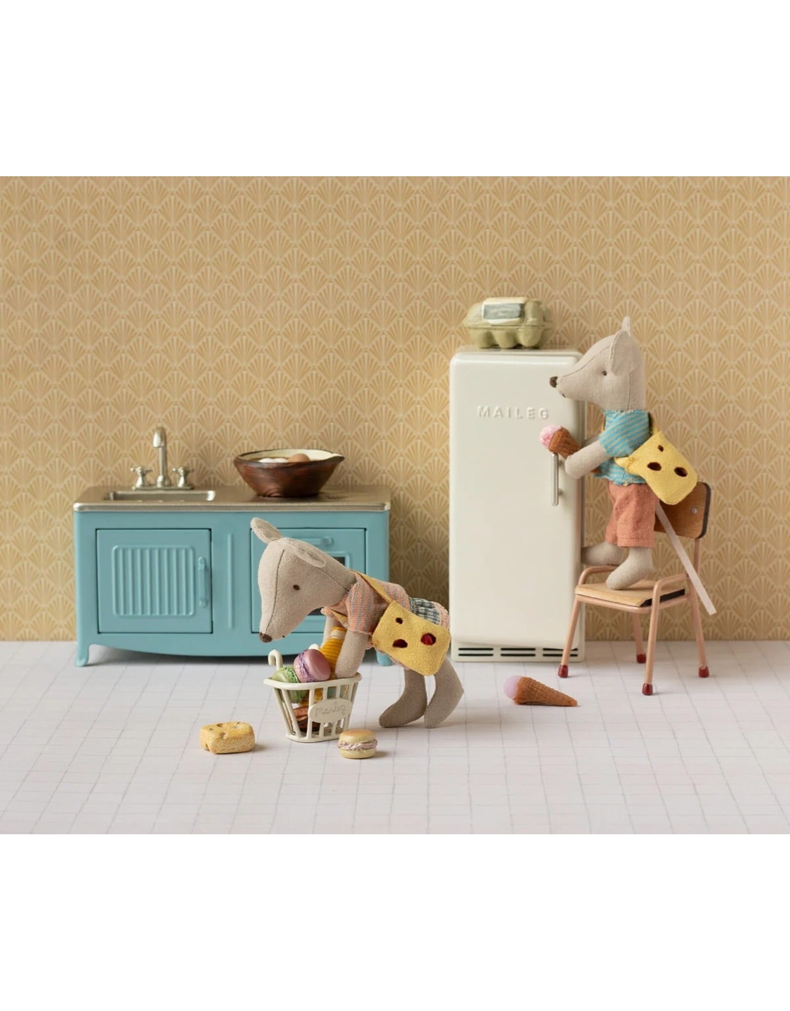 Maileg Little Brother Mouse with Bag