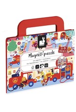Janod Magnetipuzzel Brandweer