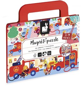 Janod Magnetipuzzel Brandweer