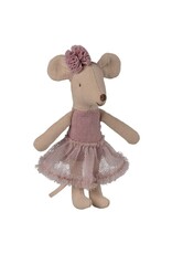 Maileg Little Sister - Ballerina Mouse Heather