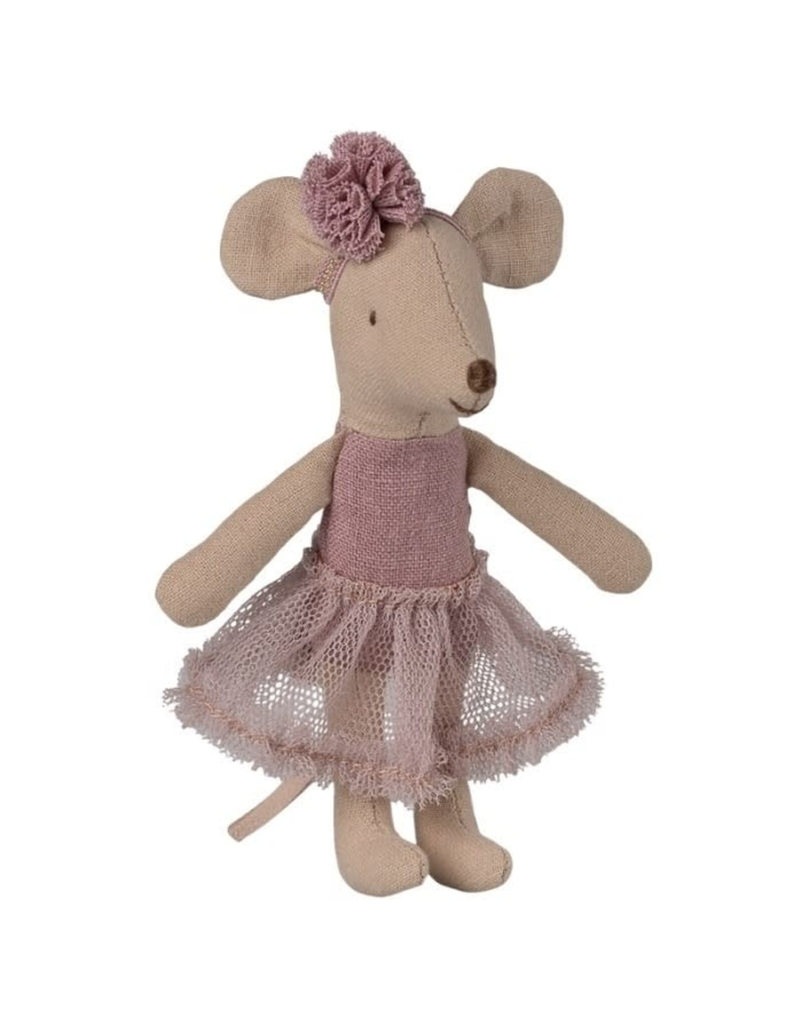 Maileg Little Sister - Ballerina Mouse Heather