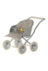 Maileg Stroller Baby Mouse - Blue