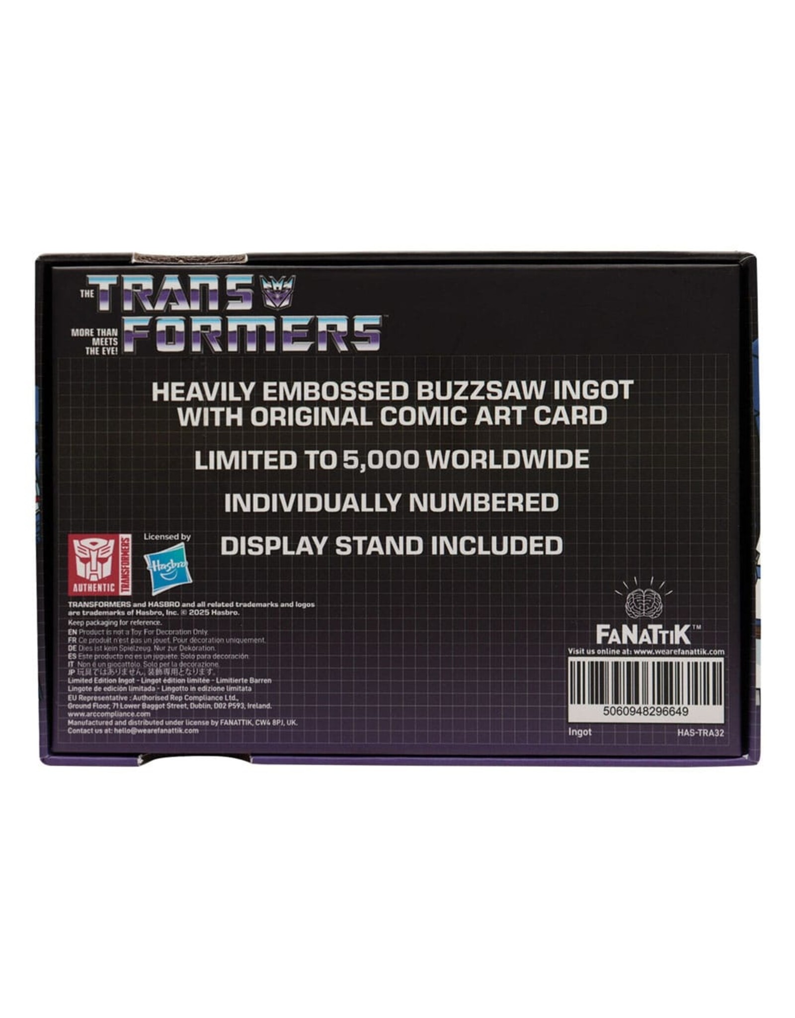 Hasbro Transformers Replica Soundwave Cassette