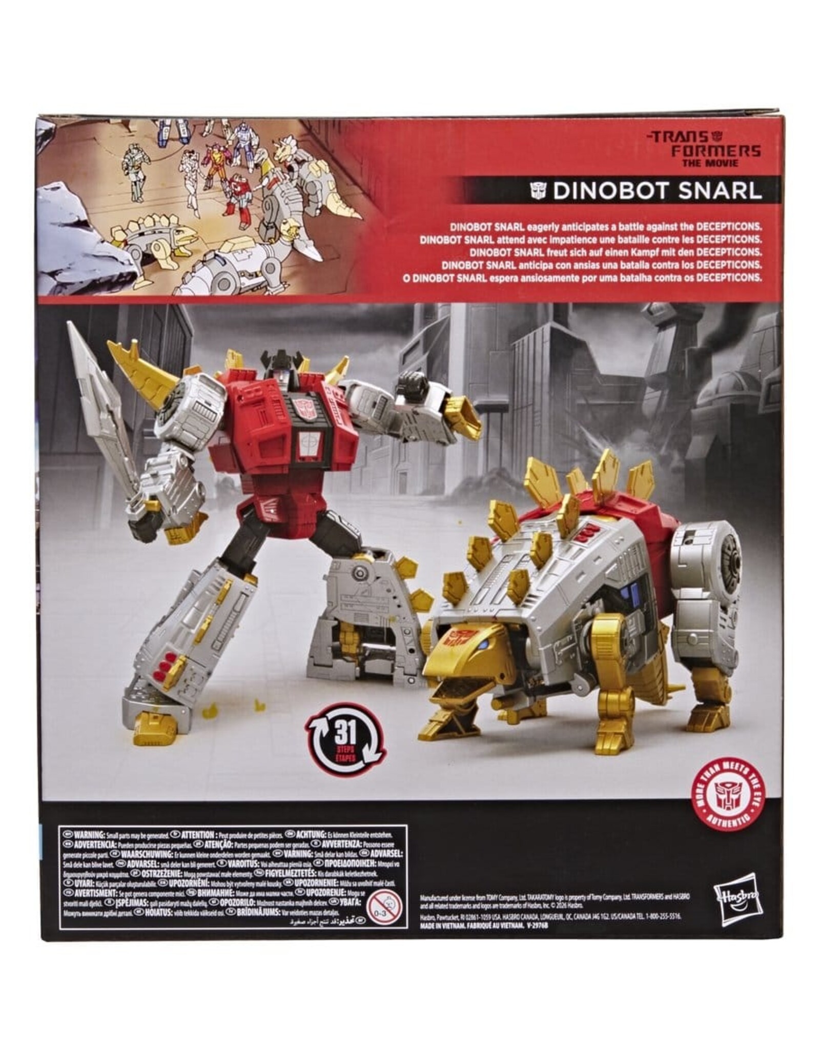 Hasbro Transformers The Movie Studio Series Dinobot Snarl