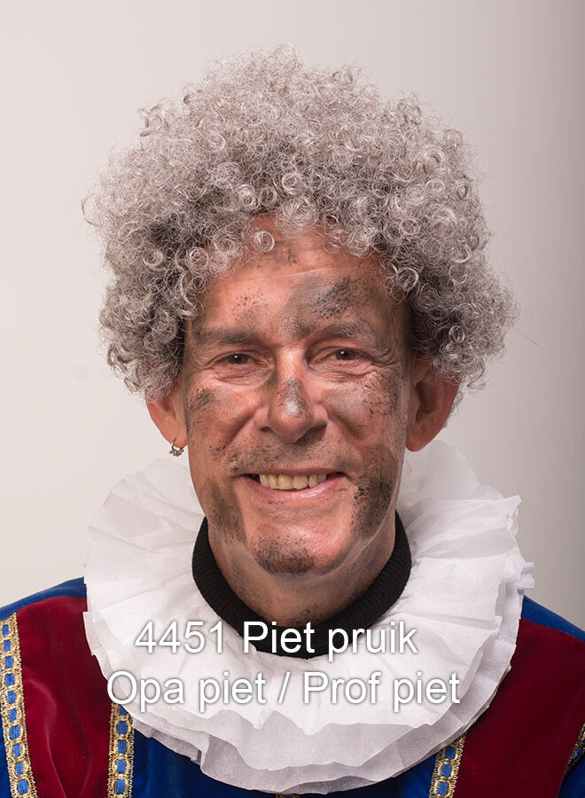 Pieten pruik voor opa Piet – Maak uw outfit voor opa Piet compleet