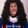 Pieten pruik lang haar 45 cm wetlook