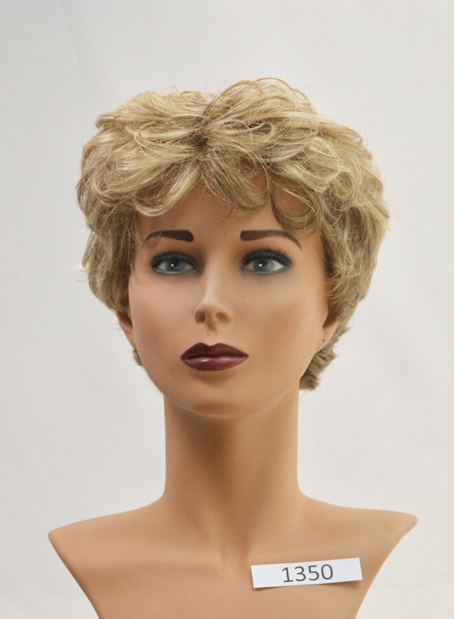 Dames pruik asblond highlights