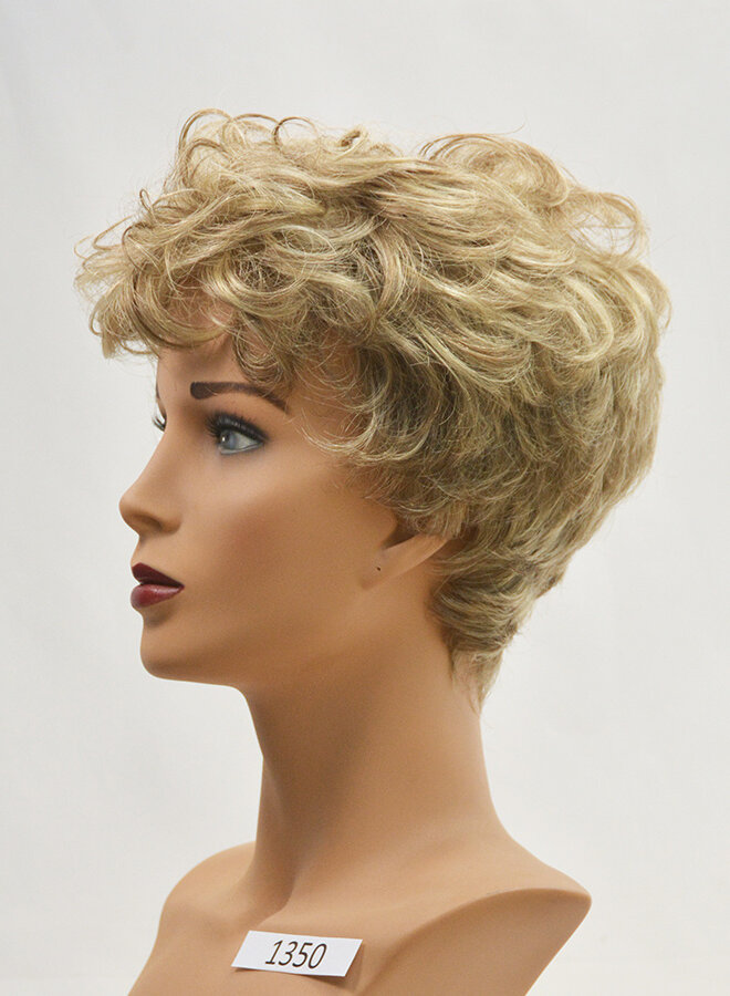 Dames pruik asblond highlights