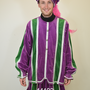 Pieten kostuum paars/groen XL