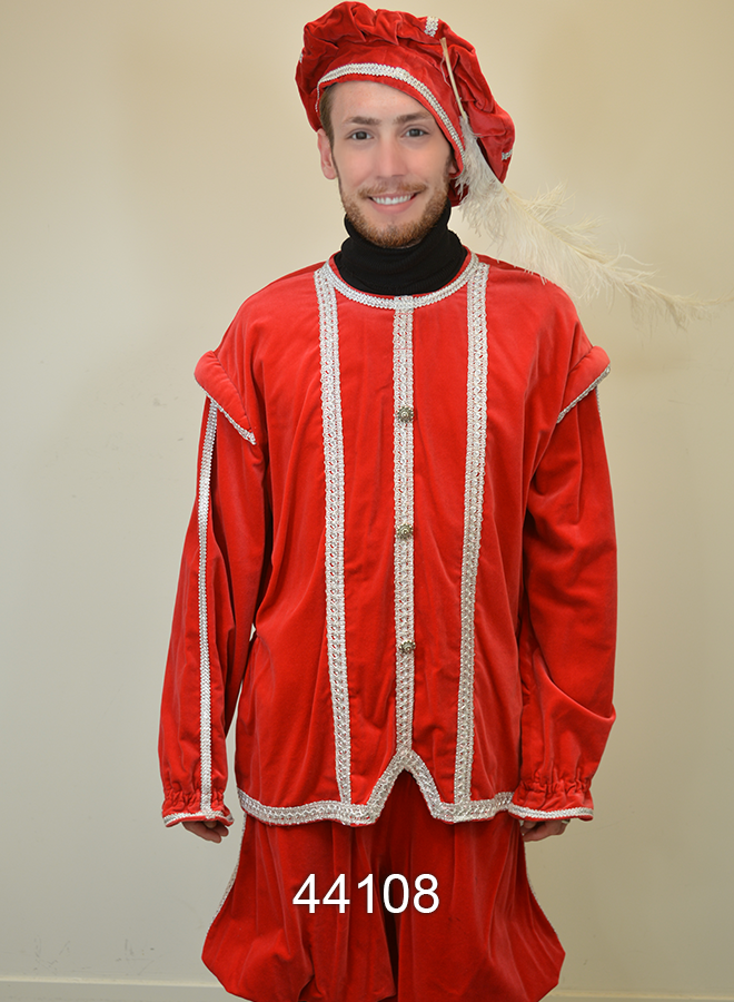 Pieten kostuum rood XXL