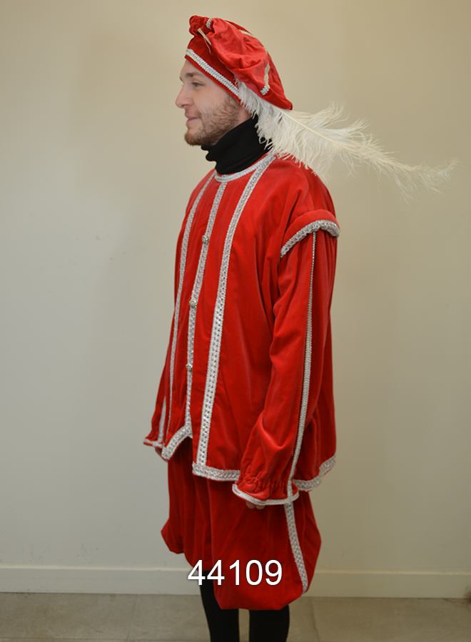 Pieten kostuum rood XXL