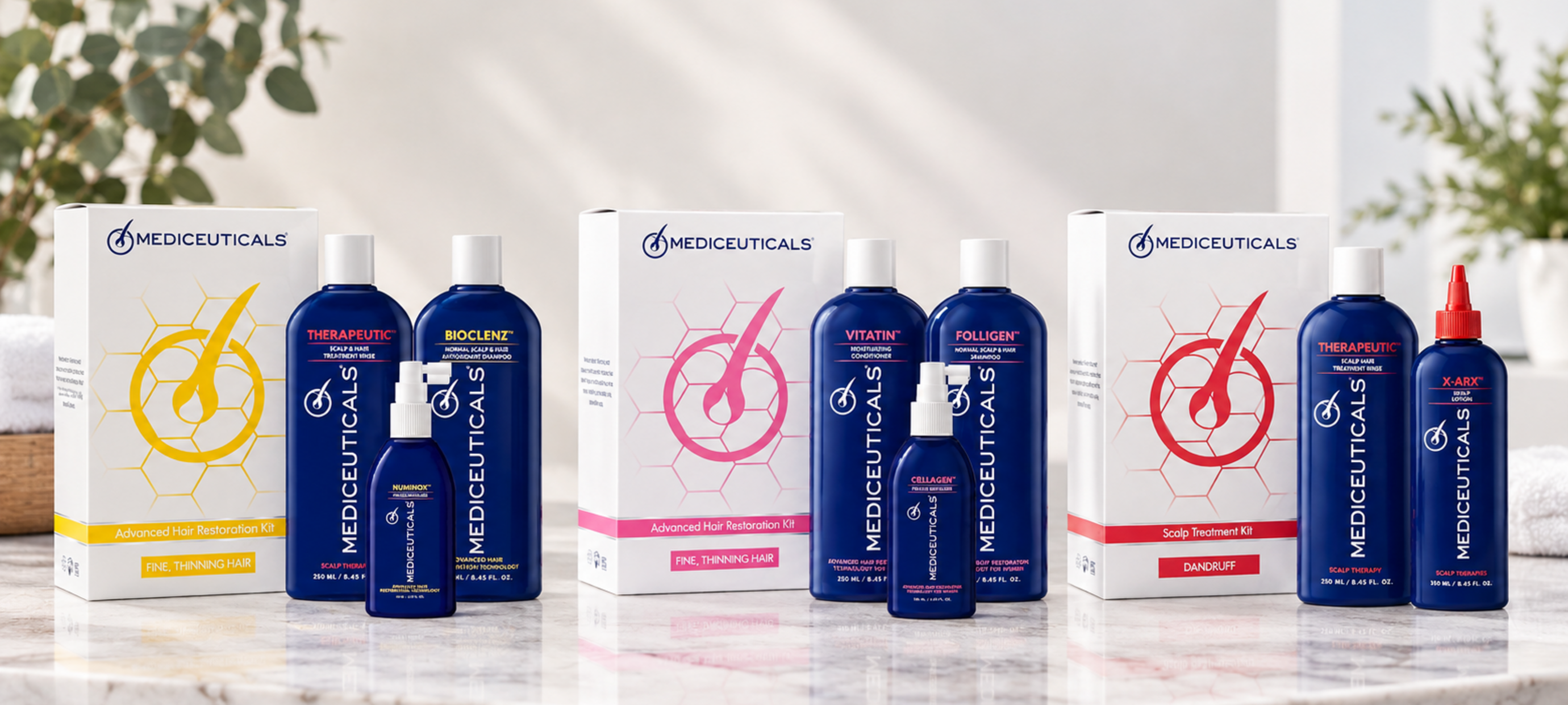 Mediceuticals, uniek op het gebied van haar en- hoofdhuidproblematiek