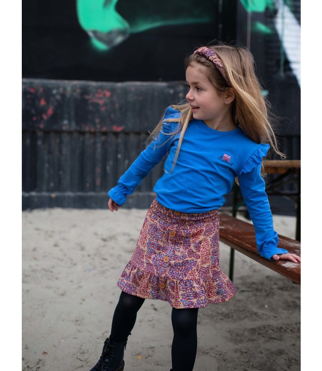 Quapi Meisjes rok - Kim - AOP Caramel animal