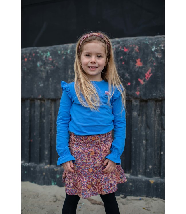 Quapi Meisjes rok - Kim - AOP Caramel animal